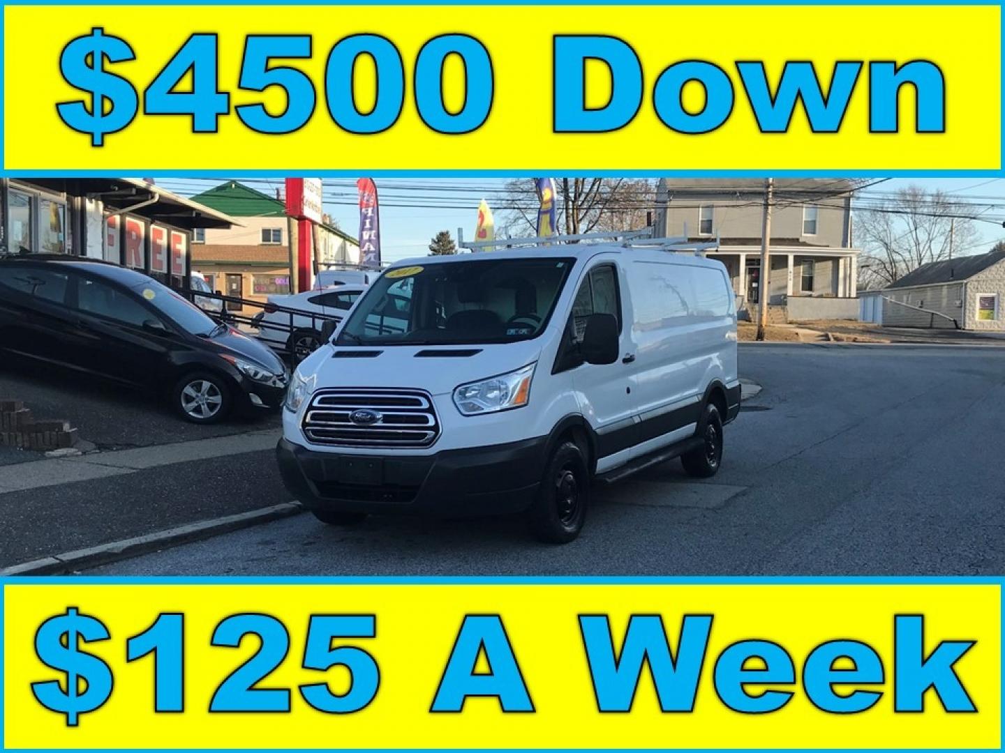 2017 White /Gray Ford Transit 250 (1FTYR1YM5HK) with an 3.7 V6 engine, Automatic transmission, located at 577 Chester Pike, Prospect Park, PA, 19076, (610) 237-1015, 39.886154, -75.302338 - Photo#0